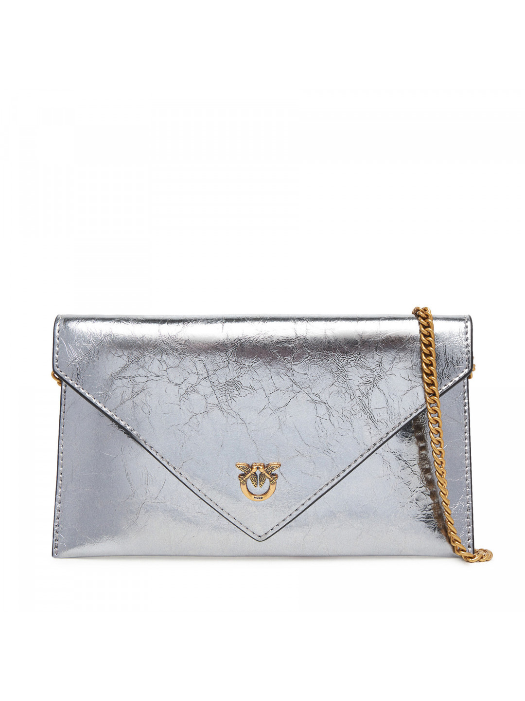 Kabelka PINKO Flat Purse Mini AI 25-26 PCPL 105347 A2OT Stříbrná
